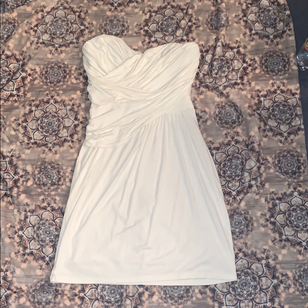 White mini dress